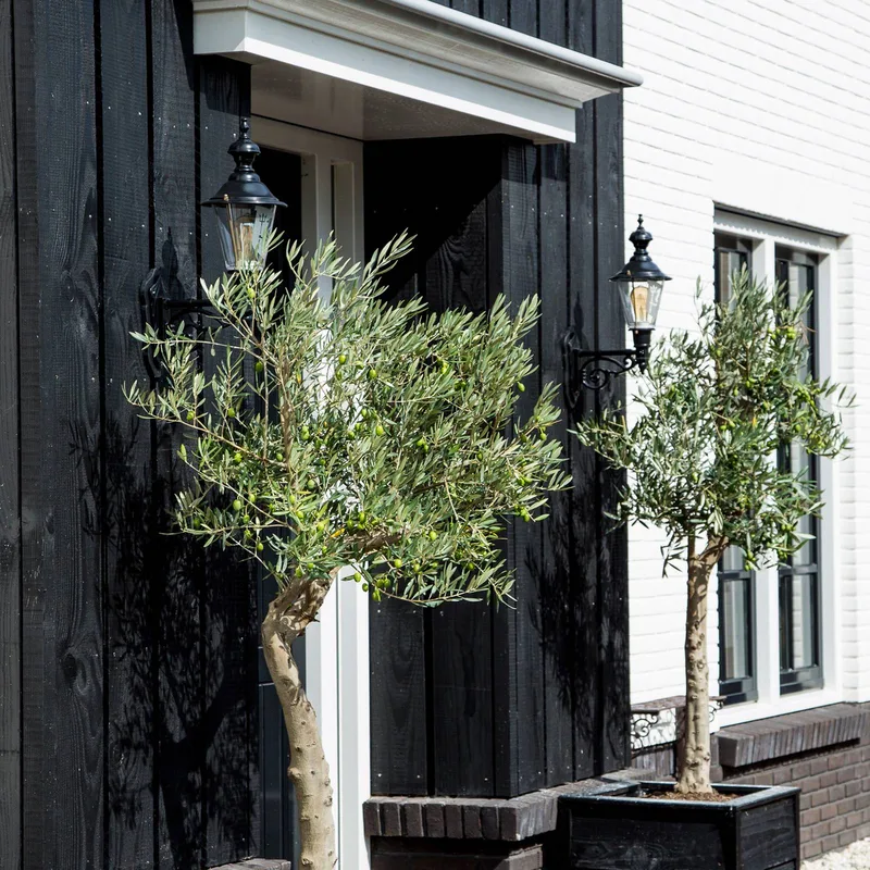 Nostalgische Edam M buitenwandlamp, groen/koper de KS Verlichting en Vert, Cuivre, Helder – photo produit