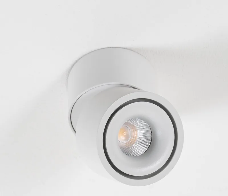 Ole 1 Opbouwspot van KS Verlichting in Wit – productfoto