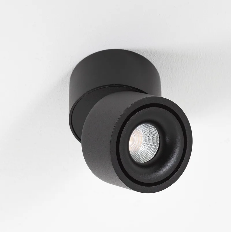 Ole 1 Opbouwspot by KS Verlichting in Black – product photo