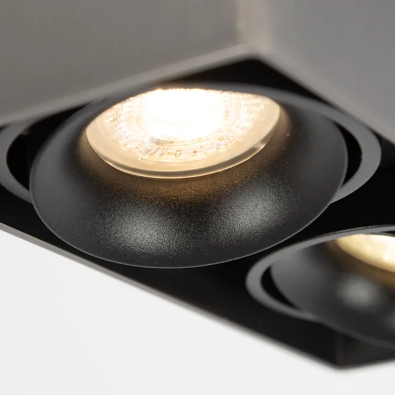 Opbouwspot Bjorn 2 van KS Verlichting in Gun Metal – productfoto