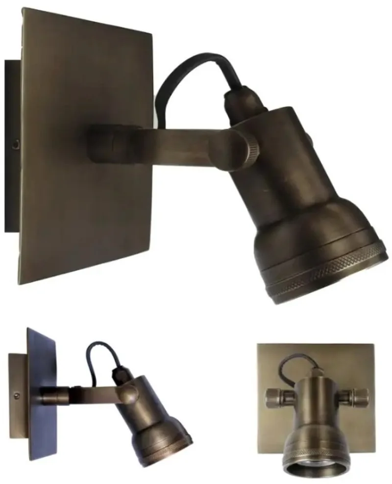 Opbouwspot Indigo Mini Antiek de KS Verlichting en Laiton – photo produit