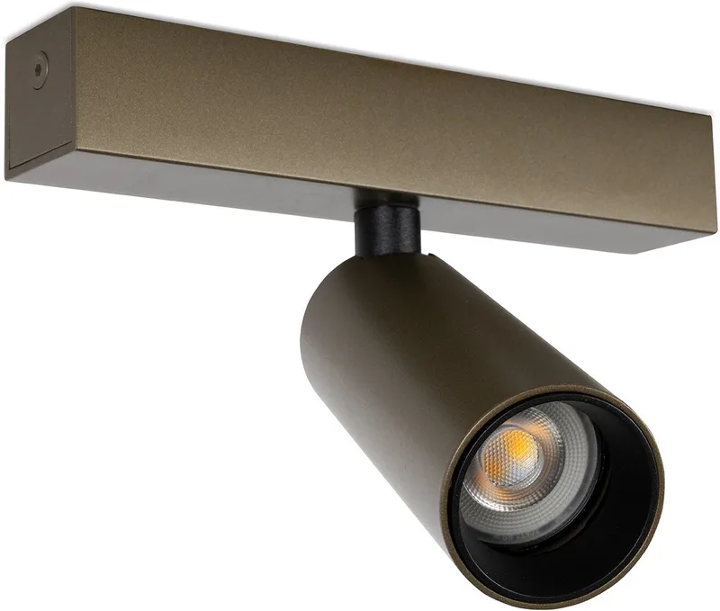 opbouwspot - Vigo 1 plafondlamp - GU10 - Aluminium de KS Verlichting en Bronze – photo produit