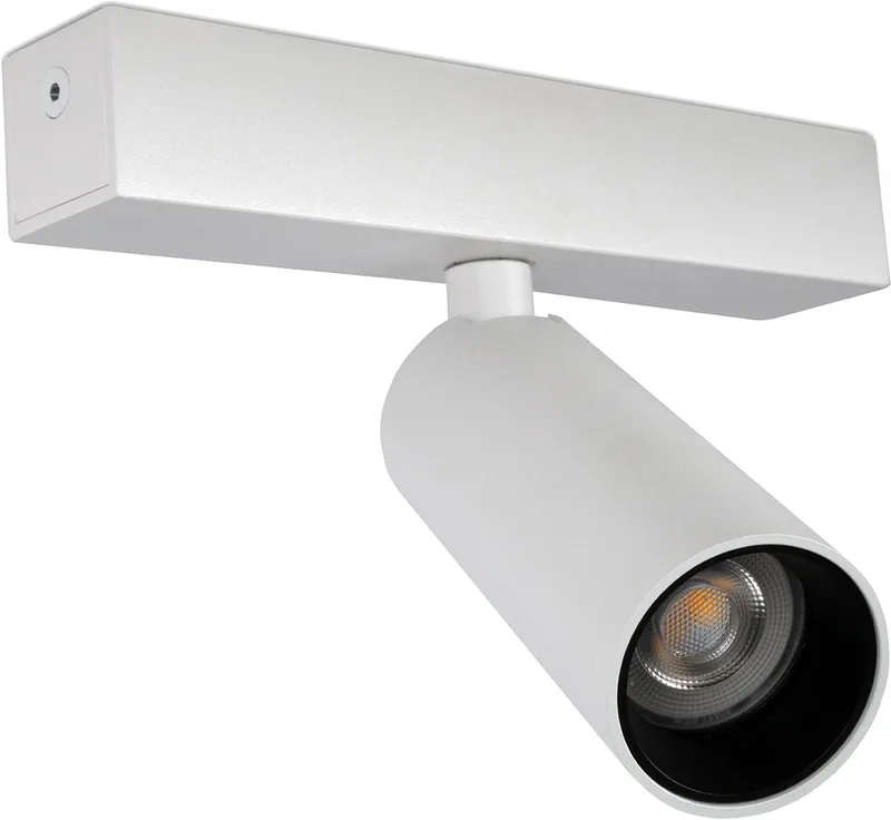 opbouwspot - Vigo 1 plafondlamp - GU10 - Aluminium de KS Verlichting en Blanc – photo produit