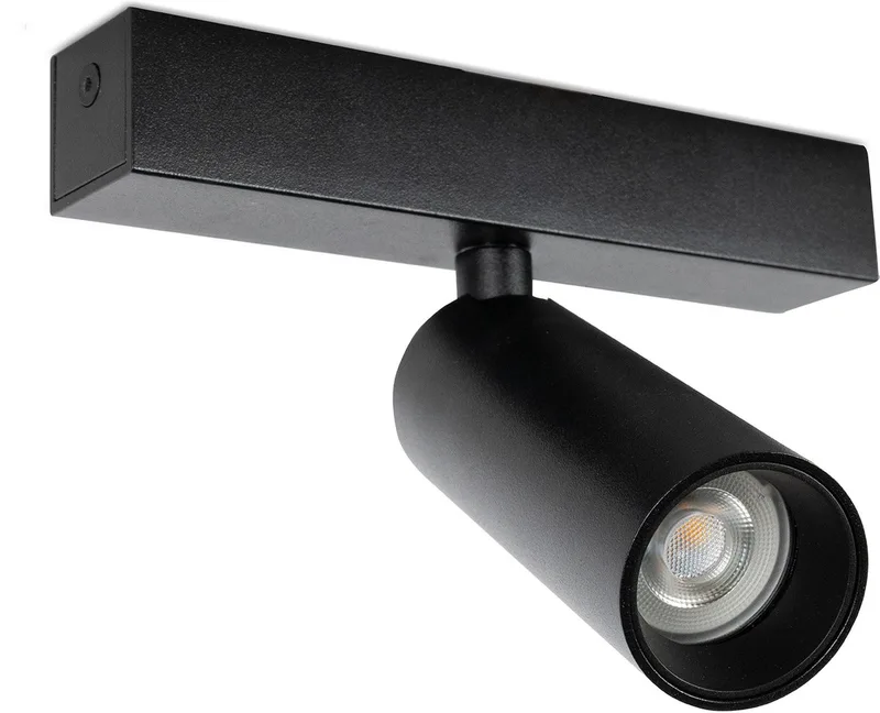 opbouwspot - Vigo 1 plafondlamp - GU10 - Aluminium von KS Verlichting in Schwarz – Produktfoto