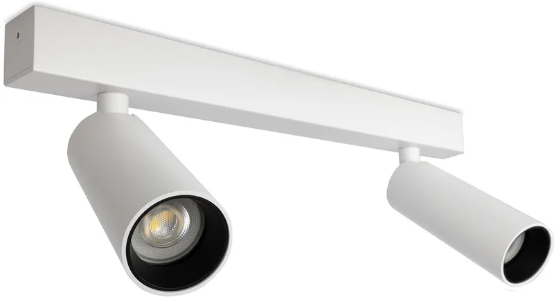opbouwspot - Vigo 2 plafondlamp - GU10 - Aluminium von KS Verlichting in Weiß – Produktfoto