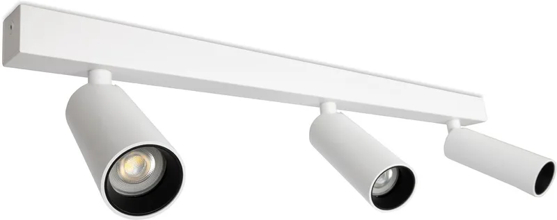 opbouwspot - Vigo 3 plafondlamp - GU10 - Aluminium de KS Verlichting en Blanc – photo produit