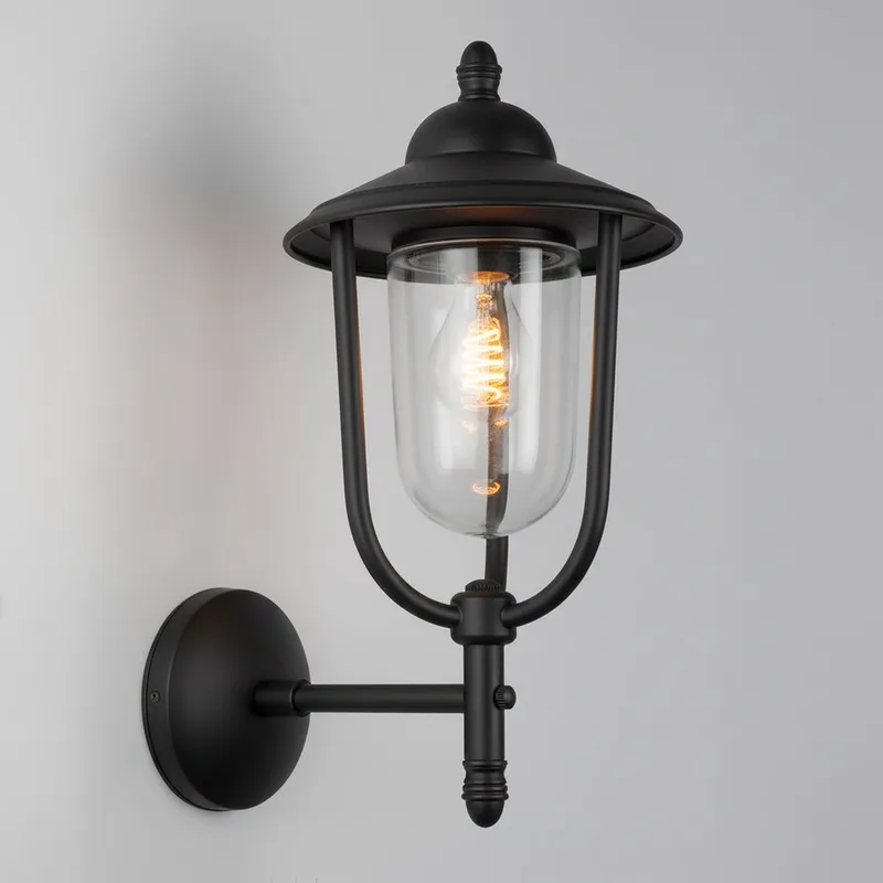 Picardy wandlamp - messing - stallamp - landelijk - E27 fra KS Verlichting i Sort – produktbillede