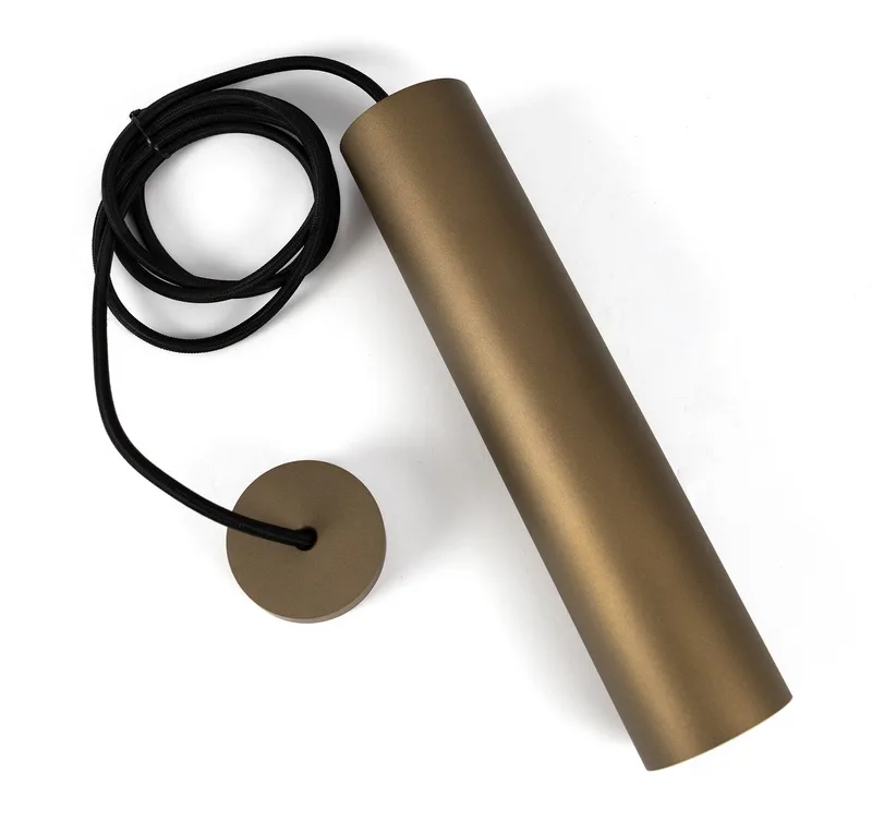 plafondlamp - Cylin Hanglamp - Binnenverlichting - Ø6cm - Modern von KS Verlichting in Bronze – Produktfoto