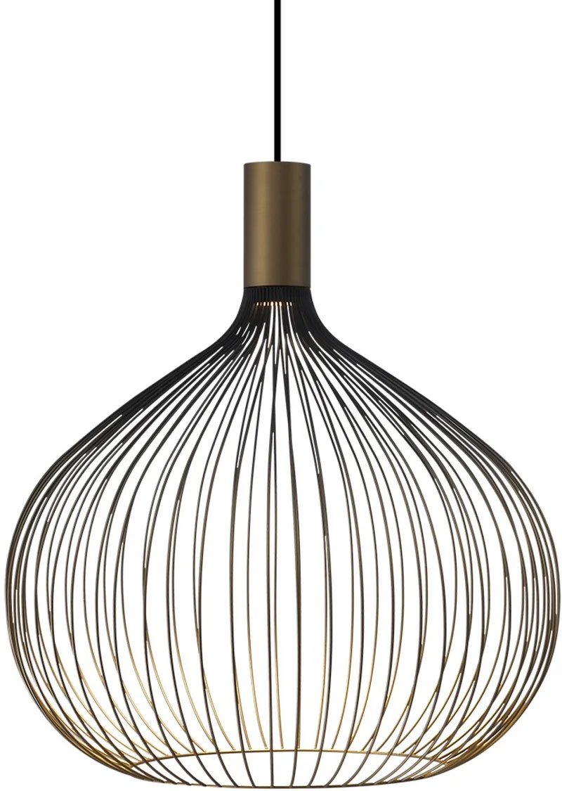 plafondlamp - Isabel - hanglamp - goud - GU10 - Dimbaar - luxe - binnenverlichting von KS Verlichting in Schwarz – Produktfoto