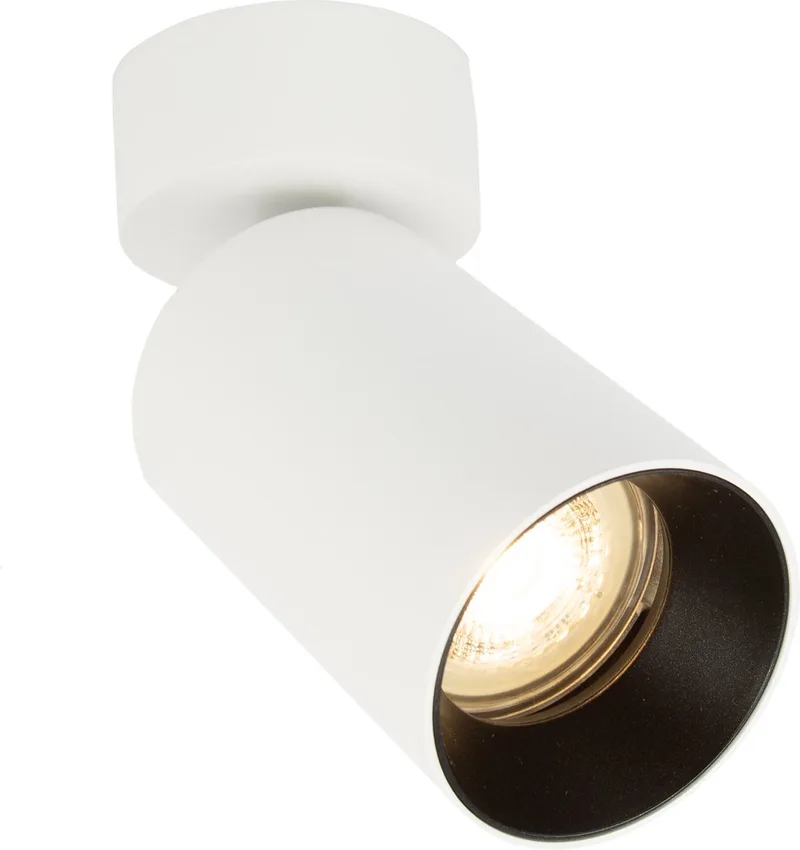 plafondlamp - Mila - ronde spot - GU10 - dimbare lamp - opbouwspot - aluminium van KS Verlichting in Wit – productfoto