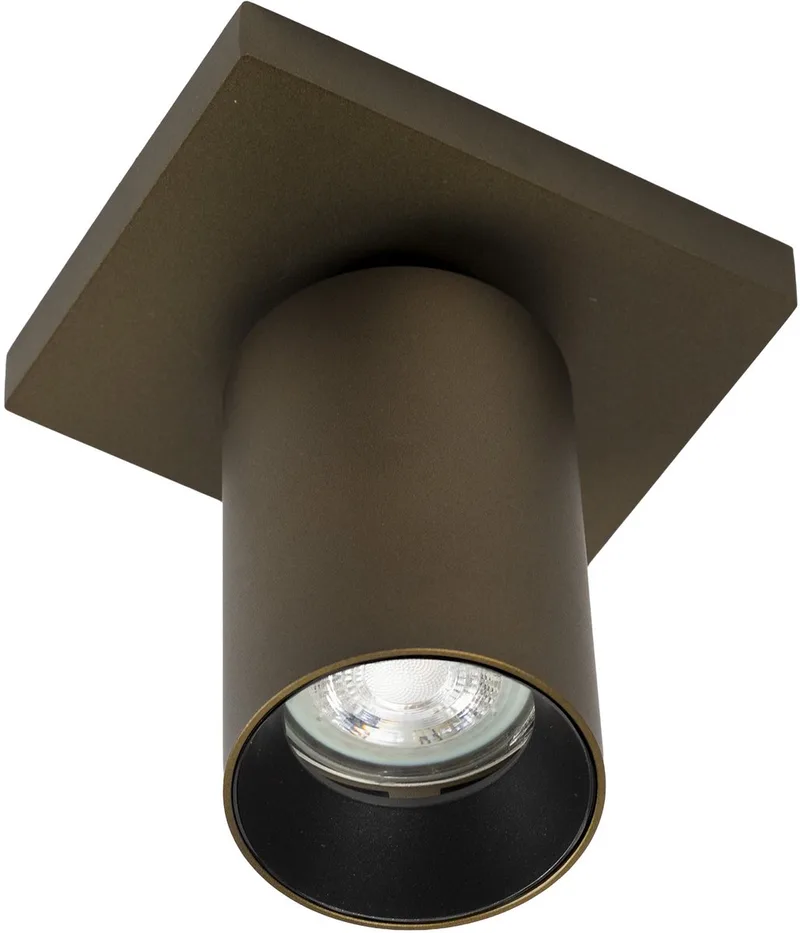 plafondlamp - Mila - spot - GU10 - dimbare lamp - opbouwspot - aluminium van KS Verlichting in Brons – productfoto