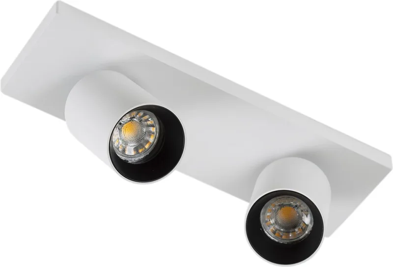 plafondlamp - Mila - zwart - 2 spot - GU10 - dimbare lamp - opbouwspot - aluminium von KS Verlichting in Weiß – Produktfoto