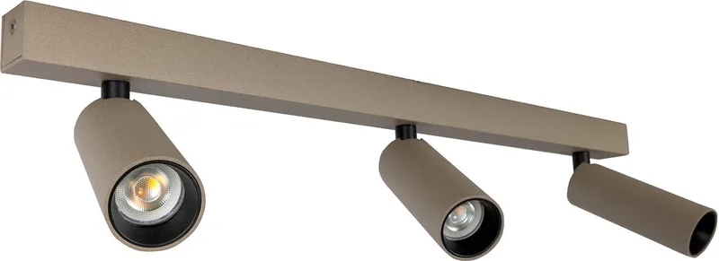 plafondlamp - Vigo - 3 spot - Mini GU10 - dimbare lamp - opbouwspot - aluminium de KS Verlichting en Champagne – photo produit