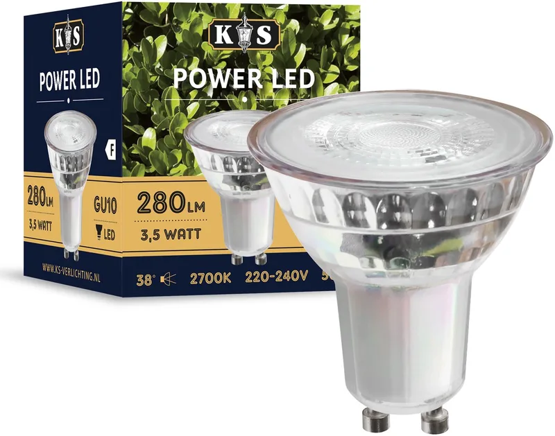 Power - Led lamp - E27 - lichtbron - 2700K van KS Verlichting – productfoto