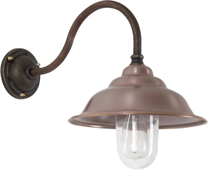 Savoye I Stallamp Recht von KS Verlichting in Bronze, Kupfer – Produktfoto