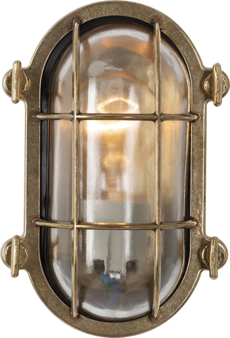 Scheepslamp Nautic III - stoere bulleye buitenlamp in maritieme stijl - geschikt als plafondlamp en wandlamp by KS Verlichting in Bronze – product photo