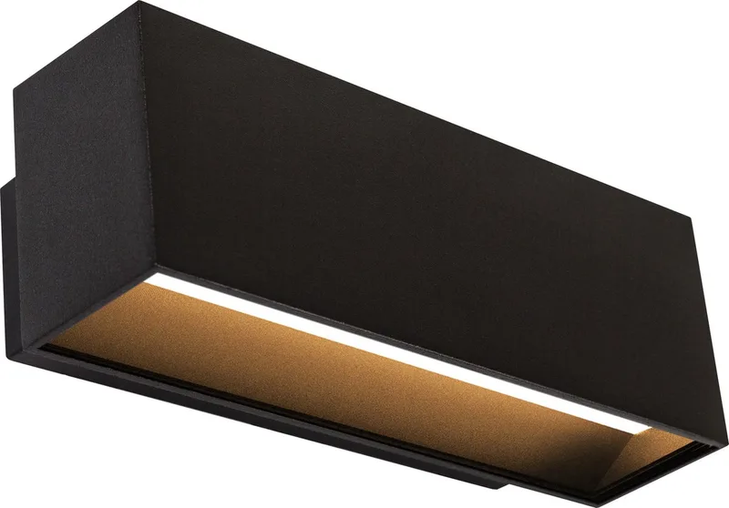 Segment Up en Down Muurlamp Medium fra KS Verlichting i Sort – produktbillede