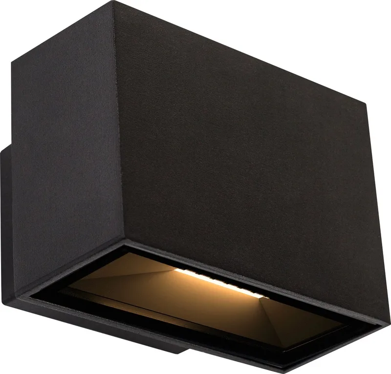 Segment Up en Down Muurlamp Small de KS Verlichting en Noir – photo produit