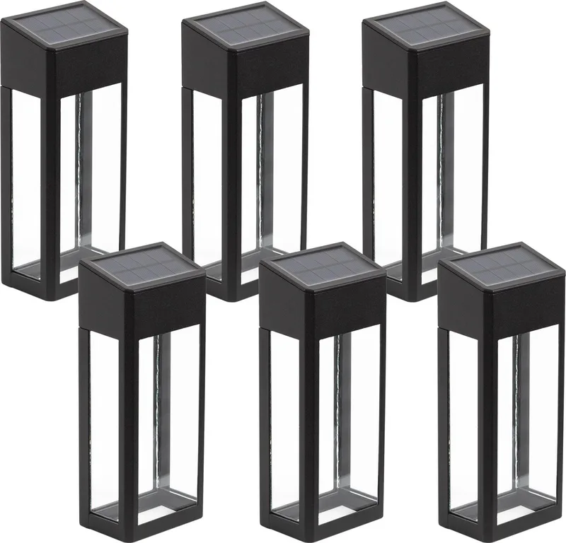Set 6 Stuks Solar Solario fra KS Verlichting i Sort – produktbillede