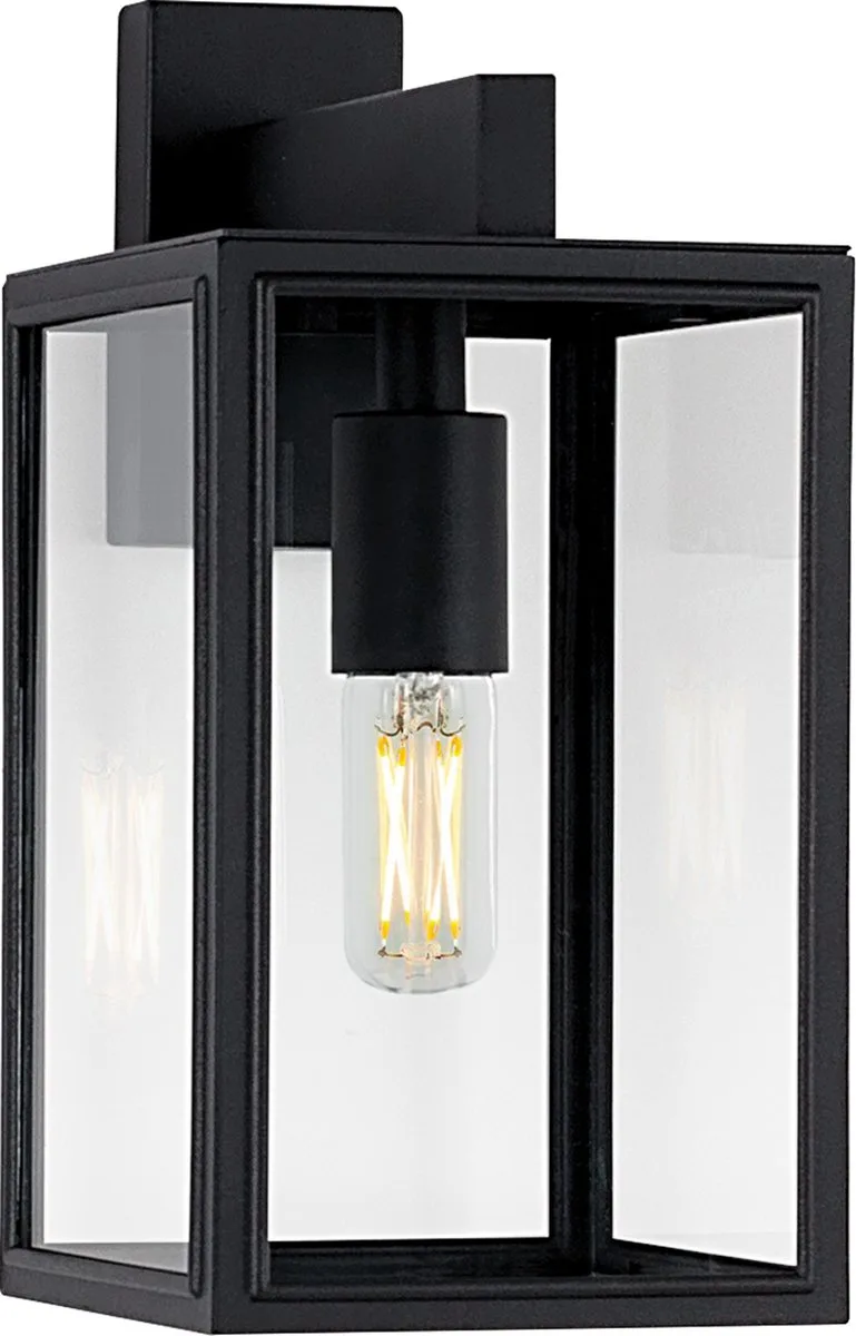 Soho Wandlamp - Modern - E27 - Buitenlamp fra KS Verlichting i Sort – produktbillede