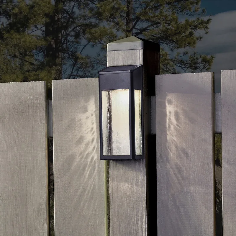 Solario - wandlamp - solar - vierkant - solar tuinverlichting - modern - zonneenergie buitenverlichting de KS Verlichting en Noir – photo produit