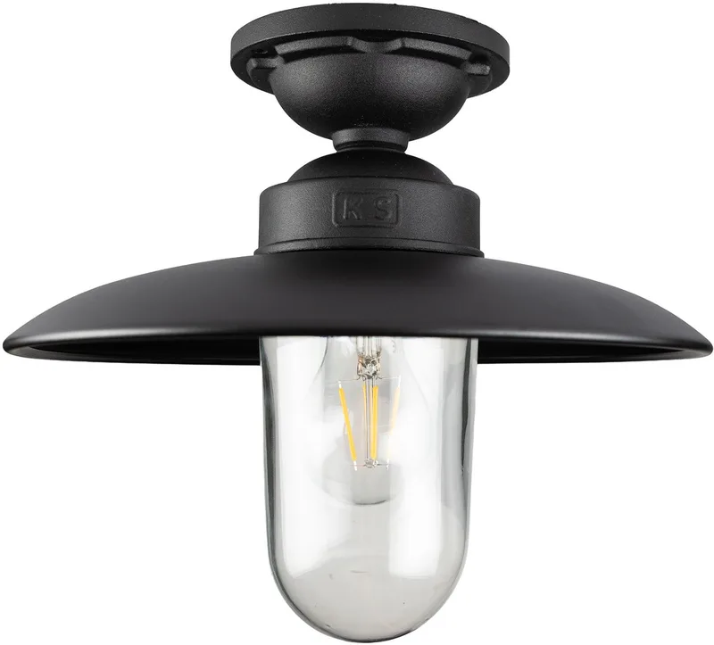 Solingen Plafondlamp de KS Verlichting en Matzwart – photo produit