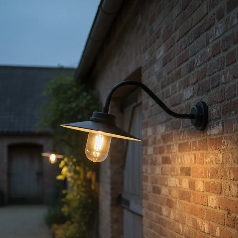 Stallamp Paddock Antiek fra KS Verlichting i Sort – produktbillede