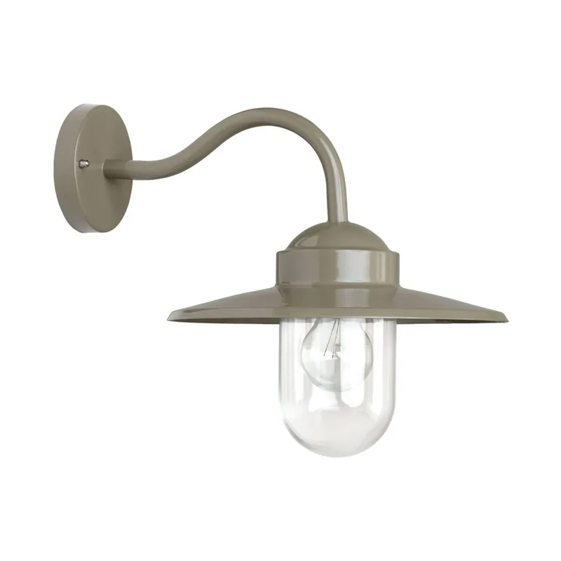 Taupekleurige buitenwandlamp Dolce de KS Verlichting en Taupe, Helder – photo produit