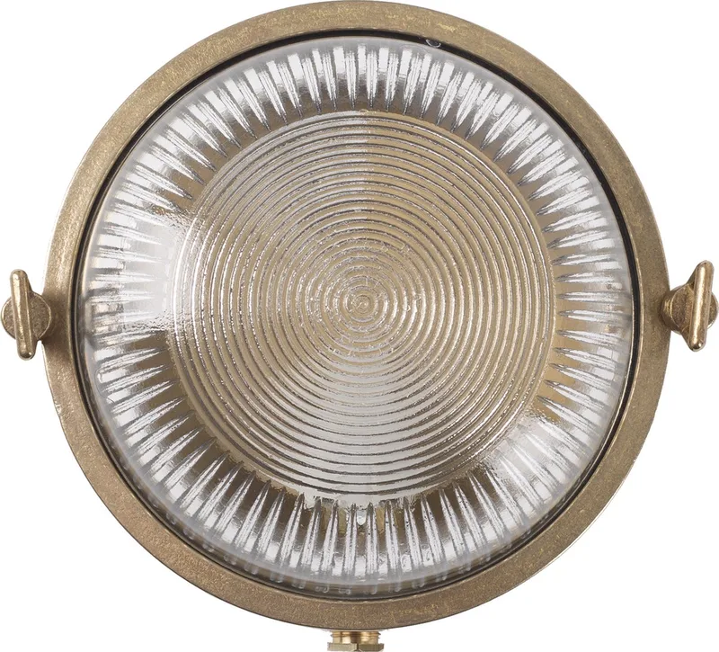 Tollo Nautische Muurlamp Ø 17,5cm von KS Verlichting in Messing – Produktfoto