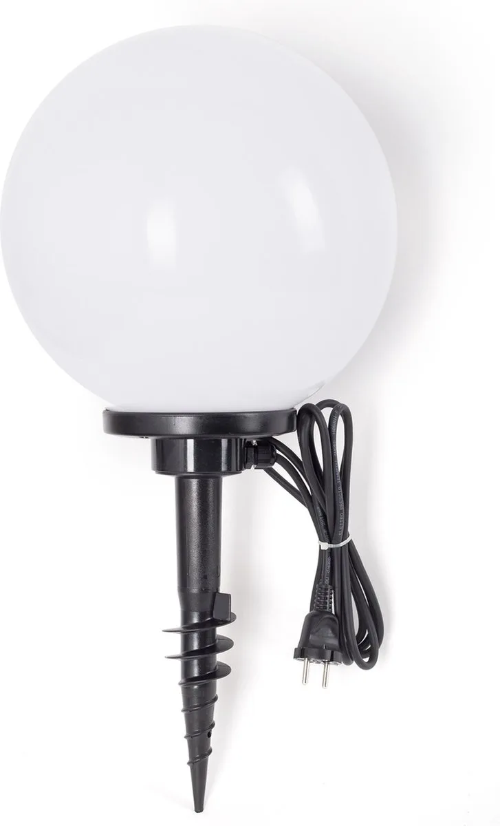 Tuinbol 25 - Tuinlamp - Kunststof - Spie - Led - Modern de KS Verlichting en Blanc – photo produit