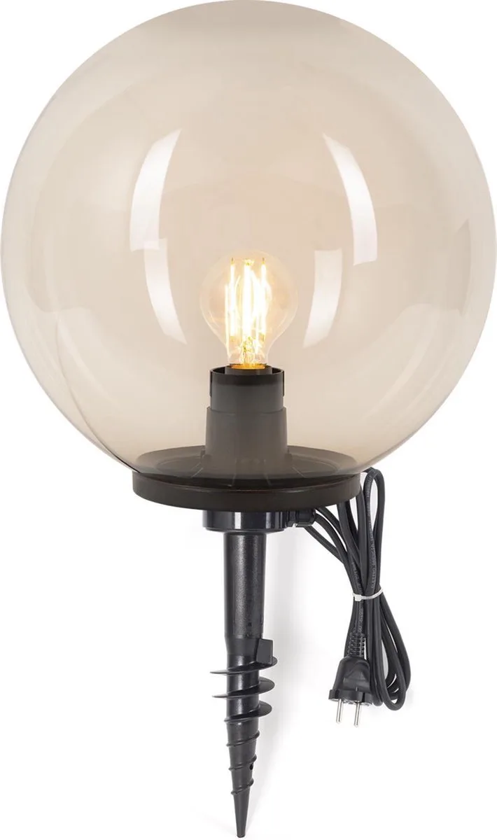 Tuinbol fume Ø 40 incl. spie von KS Verlichting in Smoked – Produktfoto