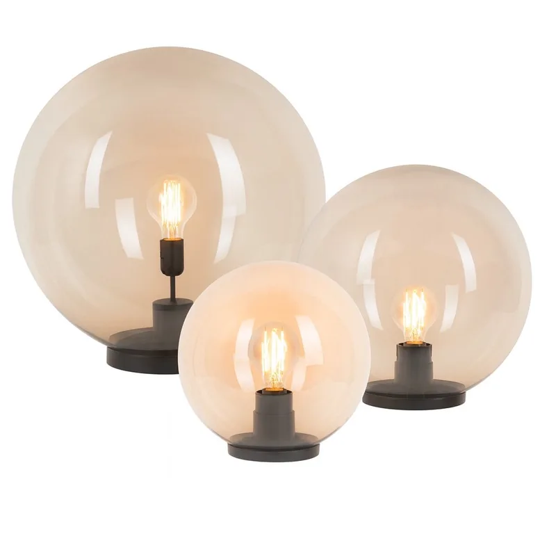 Tuinbol set Ø25 & Ø30 & Ø40 incl. spie von KS Verlichting in Fume – Produktfoto