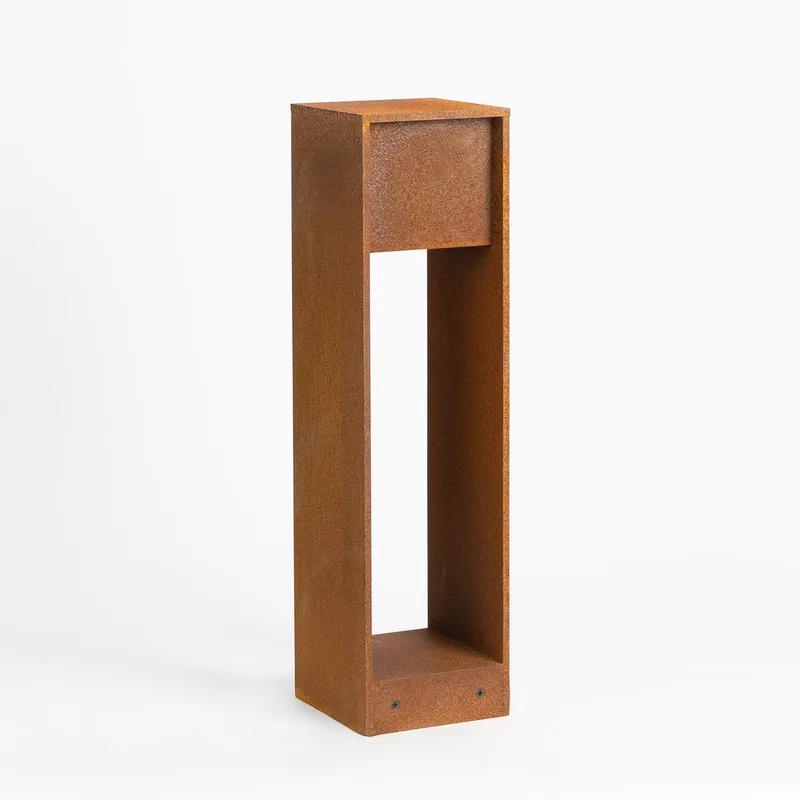tuinlamp 45cm - Core buitenlamp - Cortenstaal - GU10 - Sokkellamp de KS Verlichting en Corten – photo produit