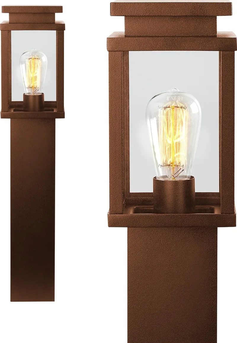 tuinlamp - Jersey - buitenlamp - 60cm - aluminium - E27 de KS Verlichting en Corten – photo produit