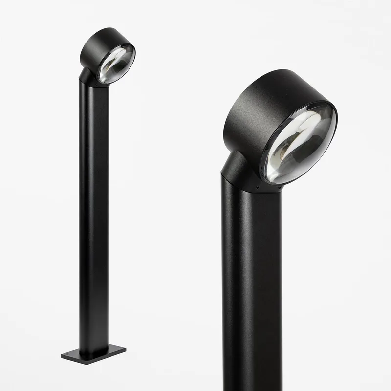tuinlamp - Scope - buitenverlichting - IP65 - 3000K - aluminium - bolle lens - 70cm fra KS Verlichting i Sort – produktbillede