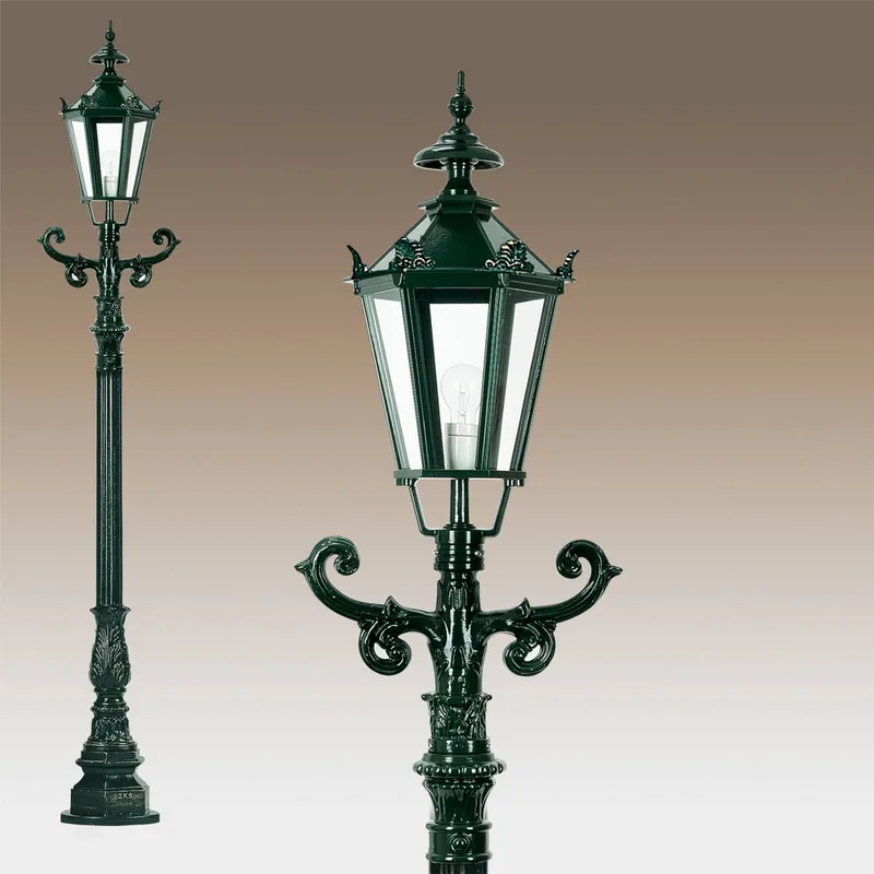 Tuinpadverlichting Brighton, hoogte 95 cm, metaal, IP44 de KS Verlichting en Vert – photo produit