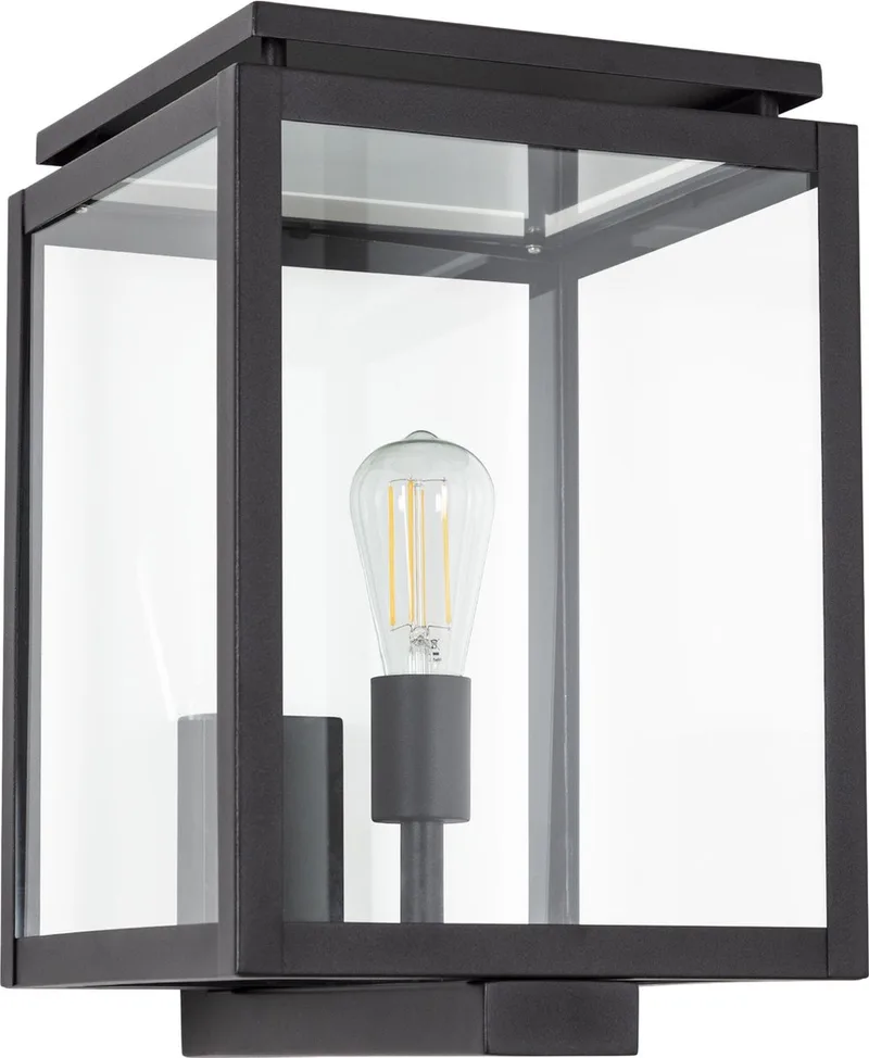 tuinverlichting - Vecht XL Muurlamp - Zwart - E27 - Modern de KS Verlichting en Zwart XL – photo produit