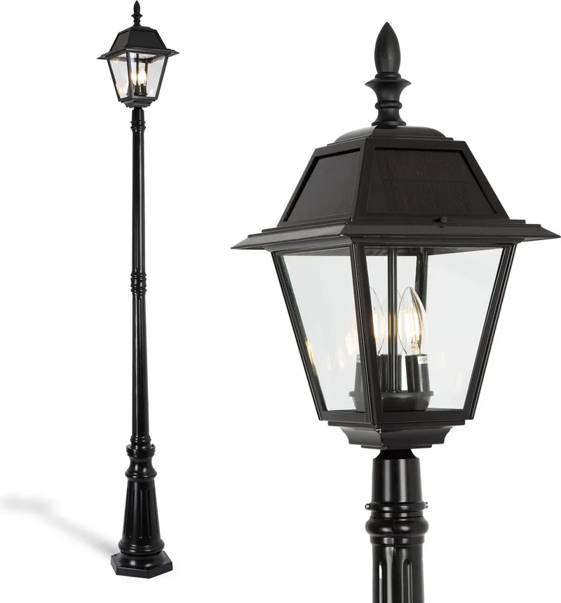 Vincenza Solar Lantaarn by KS Verlichting in Black – product photo