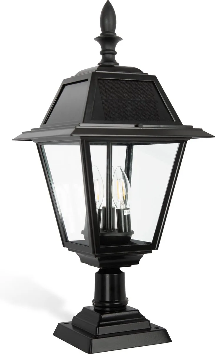 Vincenzo Solar Sokkellamp de KS Verlichting en Noir – photo produit