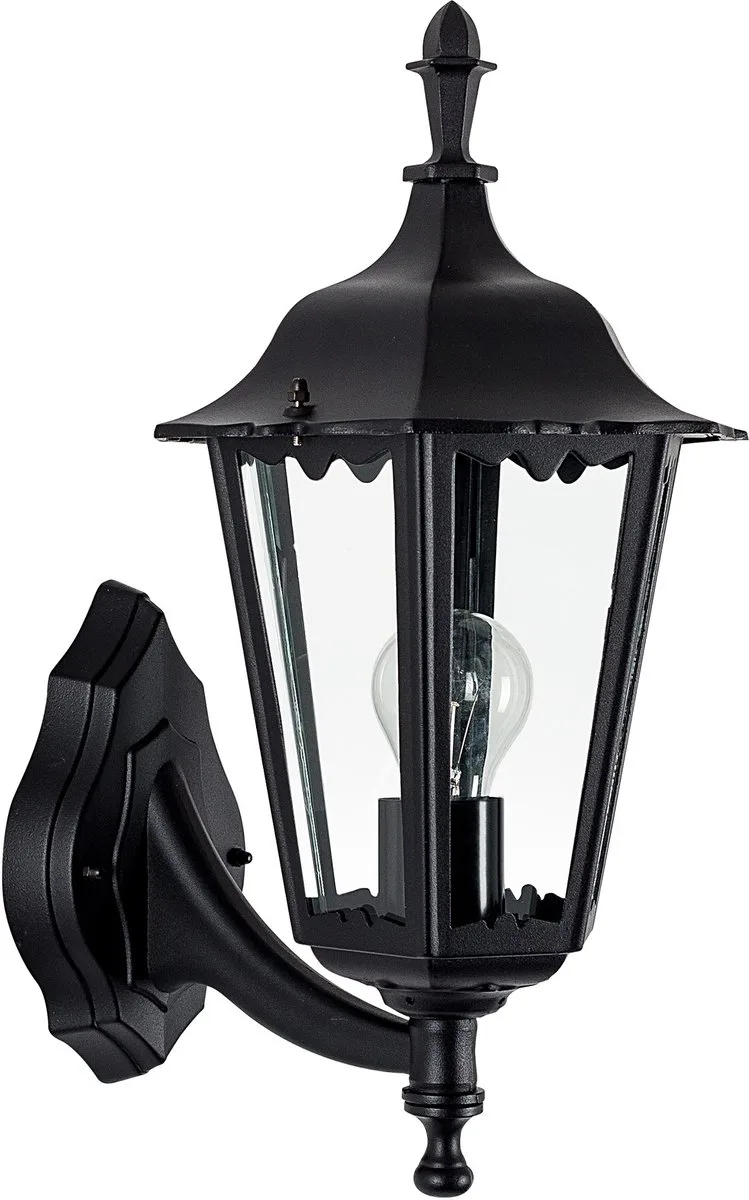wandlamp - Ancona - Staand - Buitenlamp - zeskantig - E27 - Glas - Klassiek - Aluminium de KS Verlichting en Vert – photo produit