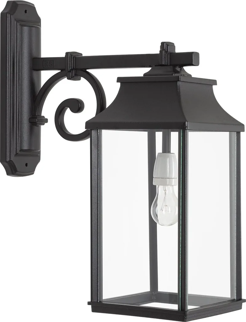 Wandlamp Berlijn Large buitenlamp fra KS Verlichting i Sort – produktbillede