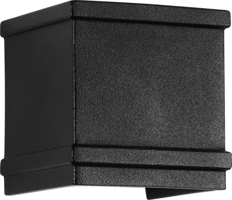 wandlamp - Borgo - Buitenlamp - E27 - Vierkant - Klassiek - Elegant - Aluminium de KS Verlichting en Noir – photo produit