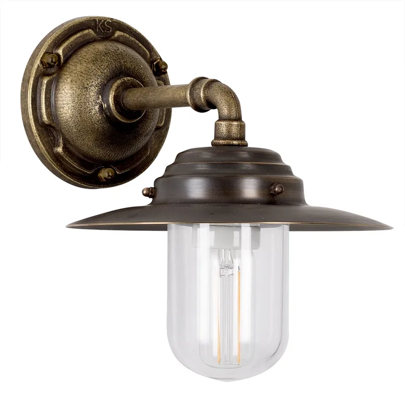 wandlamp - Dijon - buitenverlichting - E27 - IP44 - Klassiek - Brons - Koper de KS Verlichting en Bronze, Cuivre – photo produit