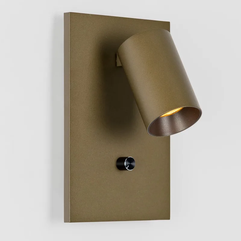wandlamp - mila - bedlamp - dimmer - GU10 - aluminium - richtbaar de KS Verlichting en Bronze – photo produit