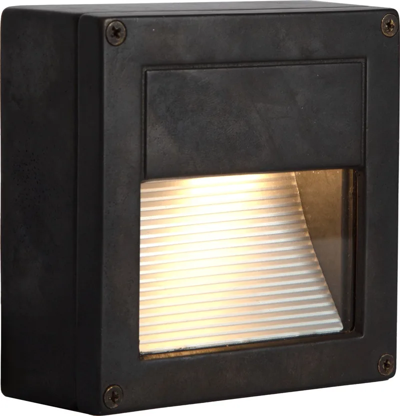 Wandlamp Mira - Brons - Buitenlamp - Zwarte downlighter de KS Verlichting en Noir – photo produit