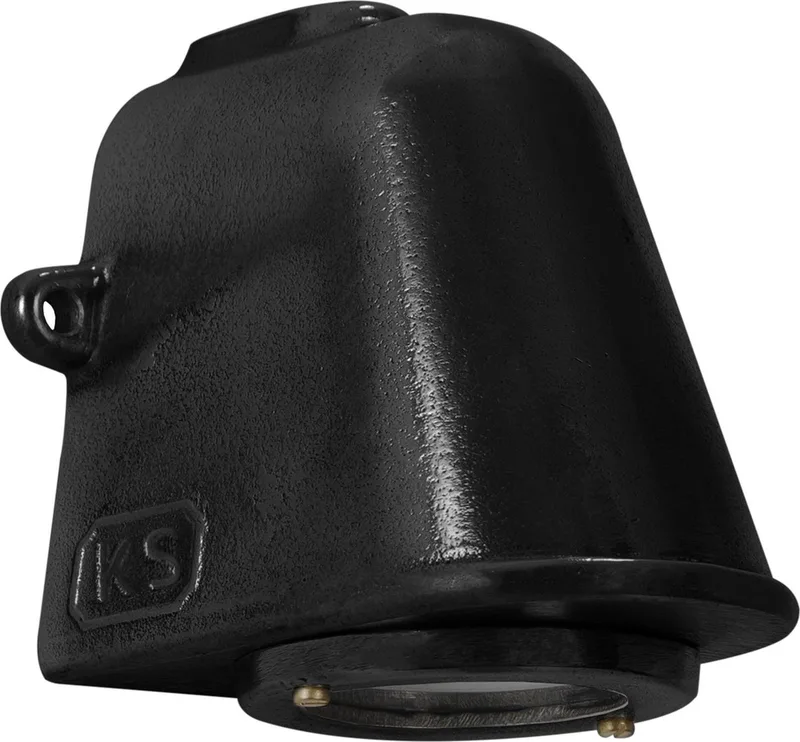 wandlamp - Offshore - GU10 - IP44 - LED - Aluminium de KS Verlichting en Noir – photo produit