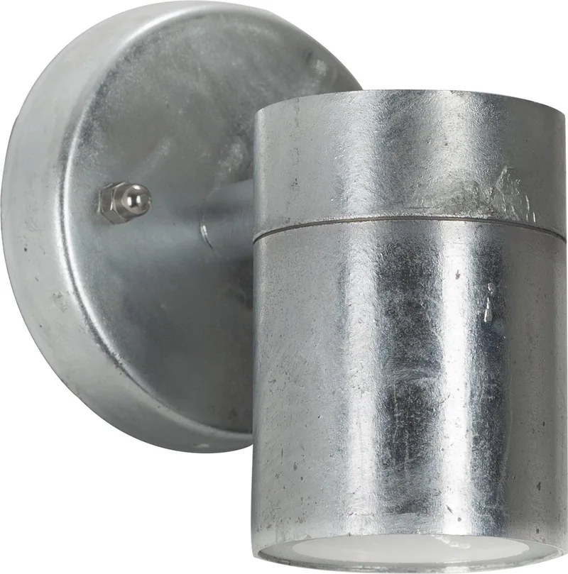 wandlamp - Orbis - downlighter - verzinkt staal - GU10 - zilver - buitenverlichting fra KS Verlichting i Zink – produktbillede