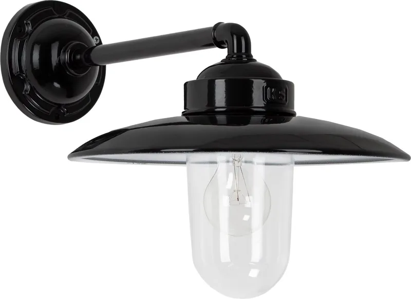 wandlamp - Palazzo - Klassiek - E27 - Hanglamp - Aluminium de KS Verlichting en Noir – photo produit