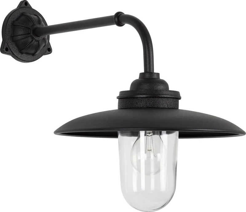 wandlamp - Provence - E27 - Klassiek - gietijzer - Aluminium de KS Verlichting en Noir – photo produit
