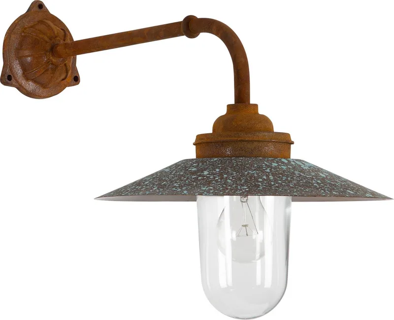 Außenwandleuchte Provence in Rostbraun von KS Verlichting in Schwarz – Produktfoto